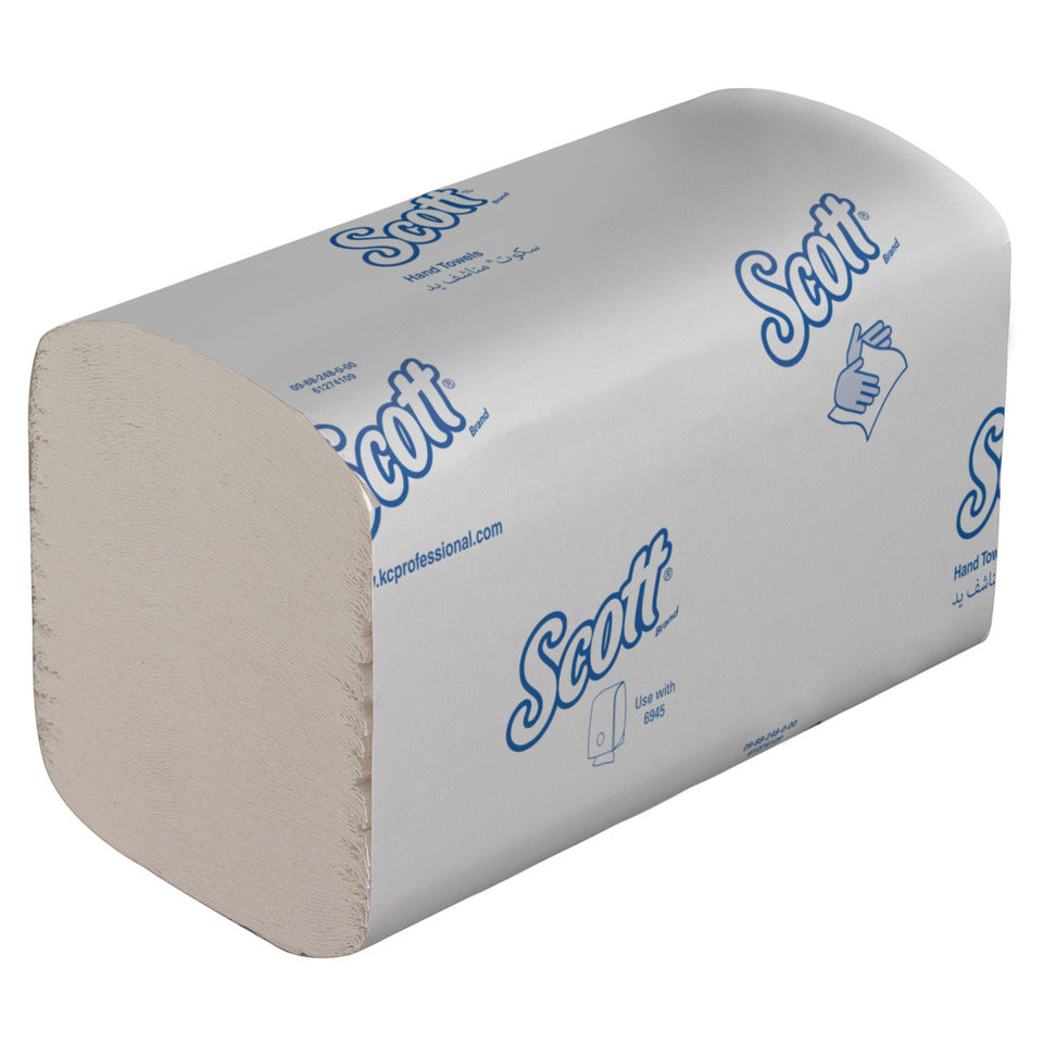 Papierhandtücher mit M-Faltung – 15 x 224 Blatt, weiß SCOTT 6663 SCOTT 6663 PERFOMANCE