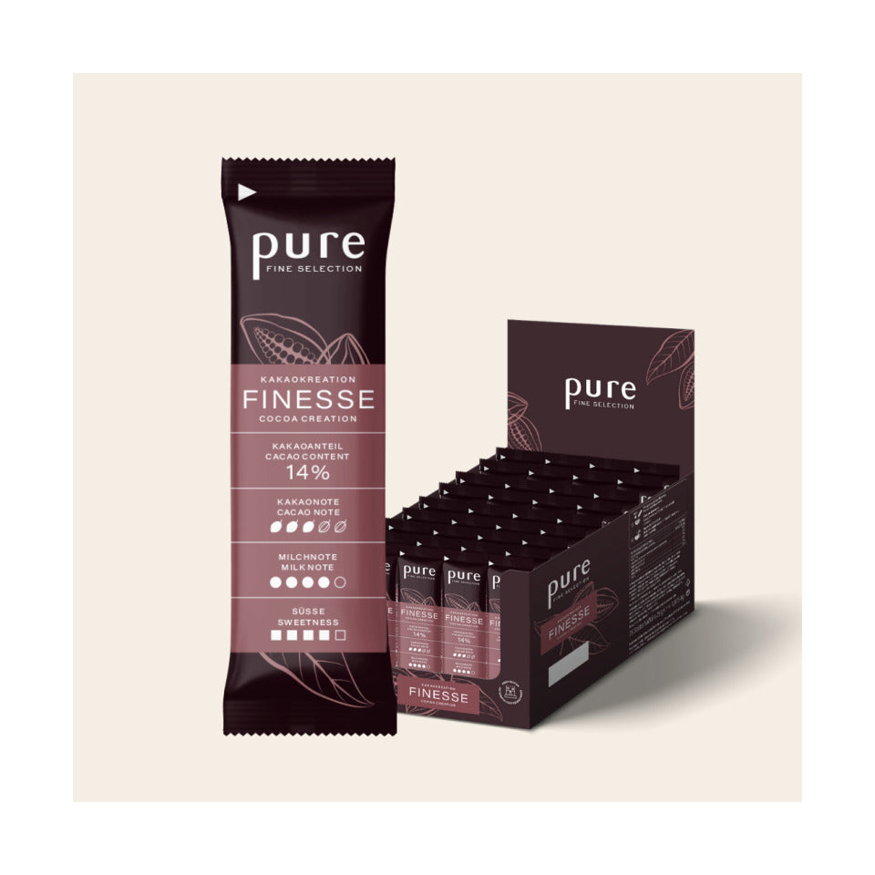 Kakao Getränkepulver Finesse Sticks, 75 x 25 g PURE 475947 PURE 475947 Sticks