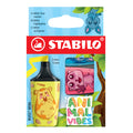 Textmarker Animal Vibes, 3 Stück, sortiert STABILO 07/03-73 STABILO 07/03-73 Hängelasche