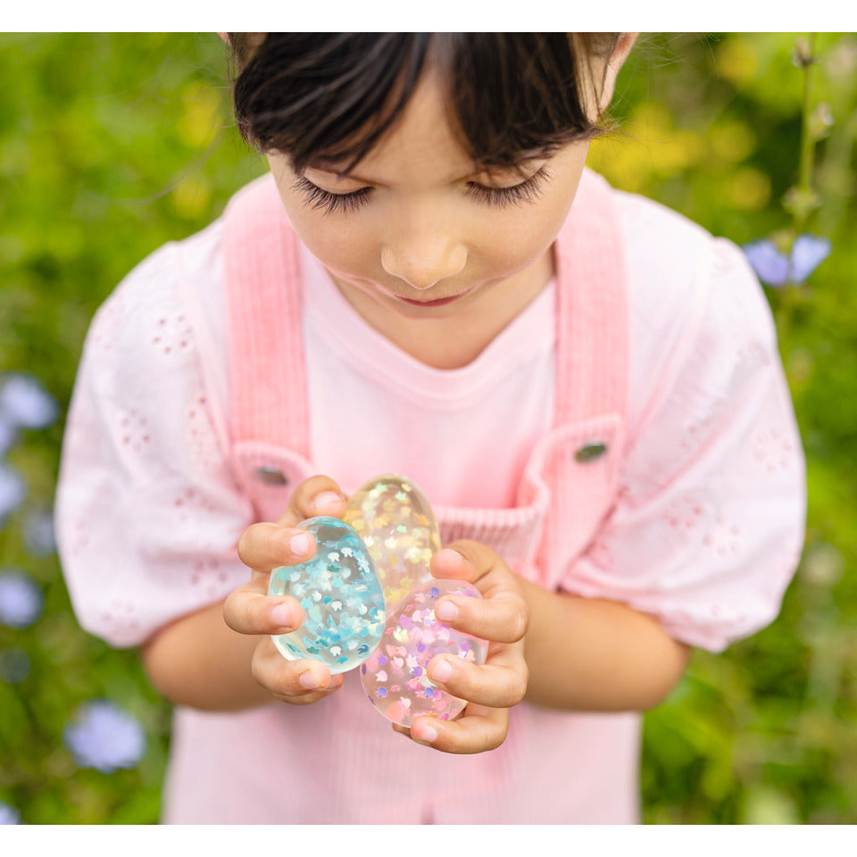 Glitzernder Eier-Flummi MOSES. 25542 MOSES 25542