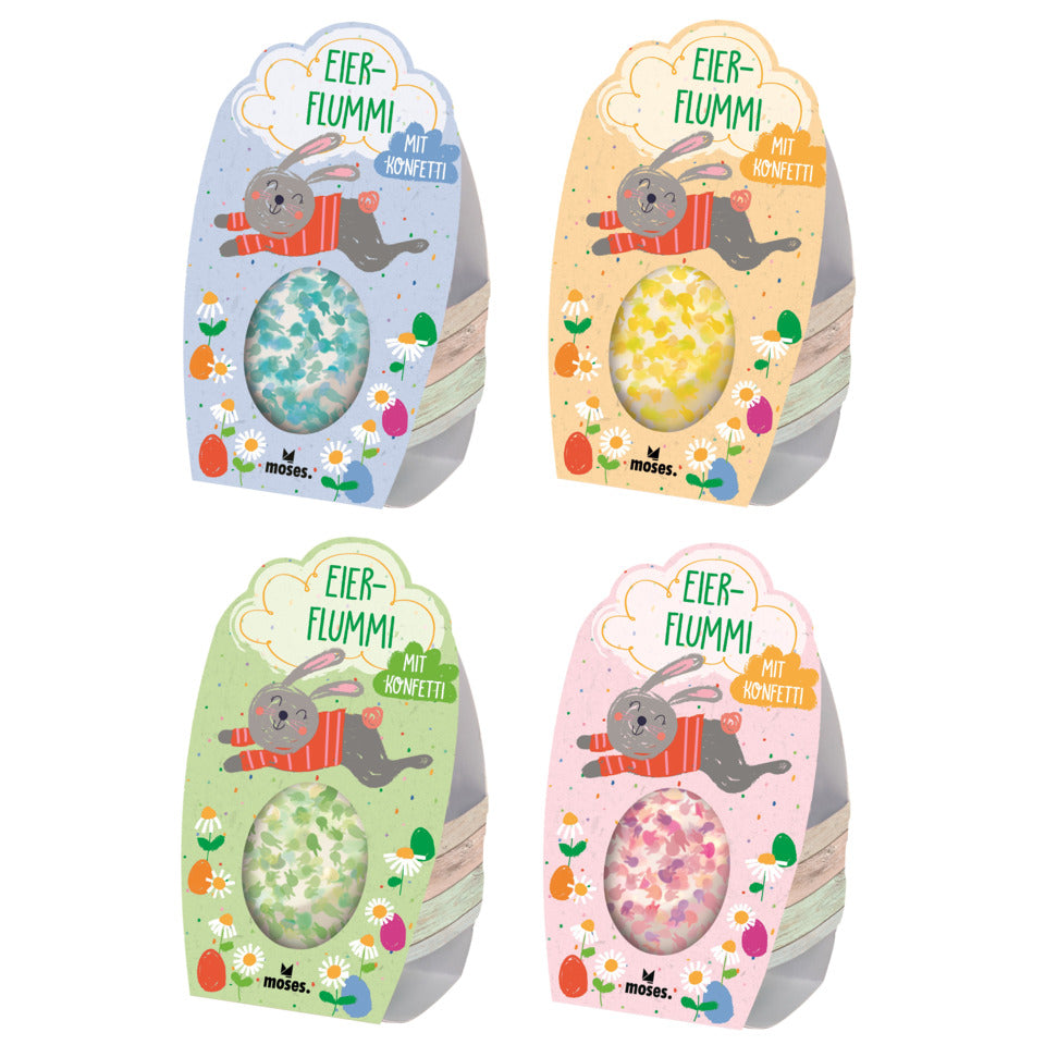 Glitzernder Eier-Flummi MOSES. 25542 MOSES 25542