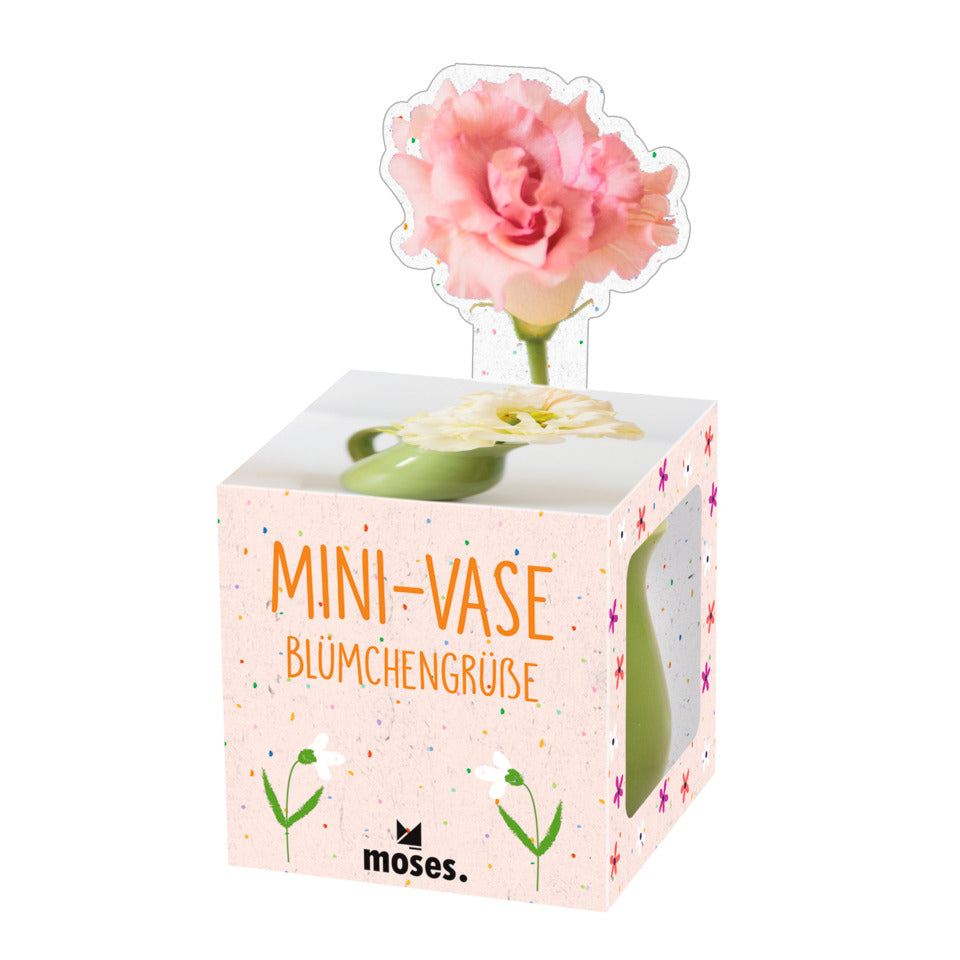 Mini-Vase Blümchengrüße MOSES. 25582 MOSES 25582