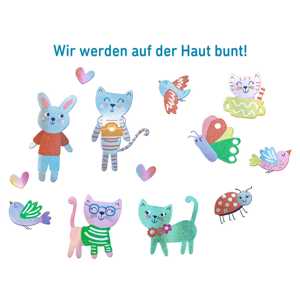 Bunte Metallic-Tattoos MOSES. 25566 MOSES 25566