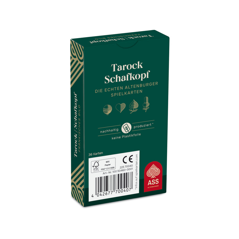 Spielkarten Scharfkopf - fränkisches Bild ASS 10050460-0001 ASS 10050460-0001 in Faltschachtel