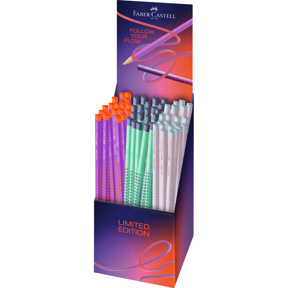 Schulbleistift Flow Edition, B Grip 2001, sortiert FABER CASTELL 117026 FABER CASTELL 117026 72 Stück