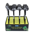 Bleistift mit Radiergummi-Topper Dino, HB, 4 Motive, sortiert STYLEX 42150 STYLEX 42150 4Mot. i.Display
