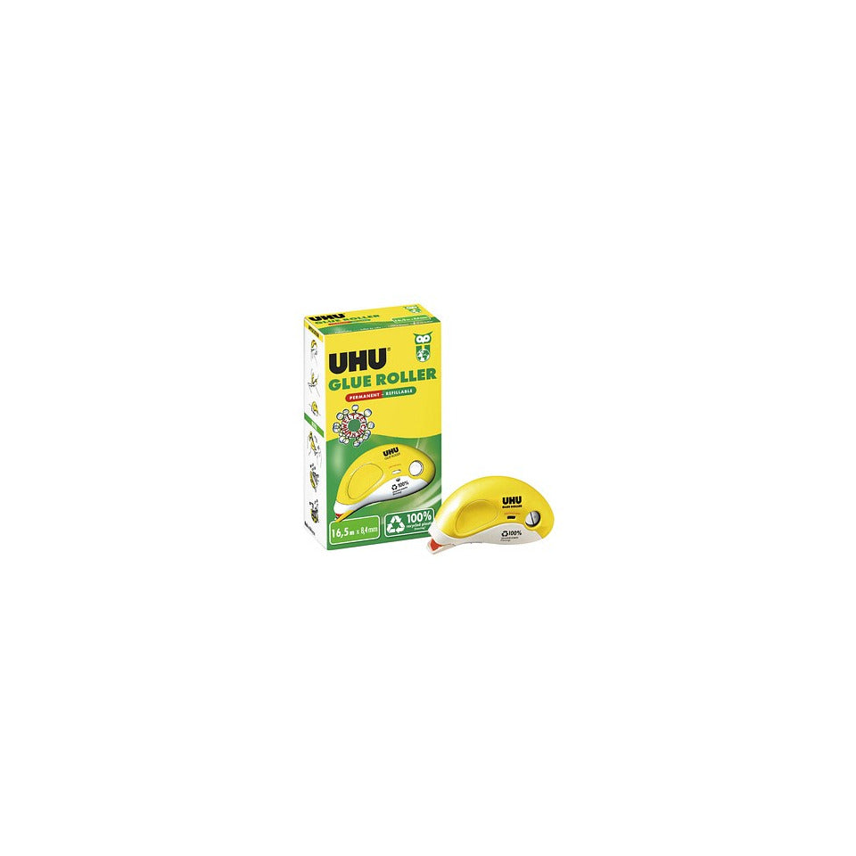 Kleberoller nachfüllbar, 8,4mmx16,5m, gelb/weiß UHU 35415 UHU 35415 8,4mm x16,5m