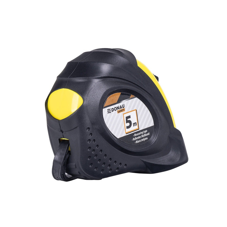 Rollmeter Metallband, 5 m, schwarz/gelb DONAU 18215351-99 DONAU 18215351-99 Safety