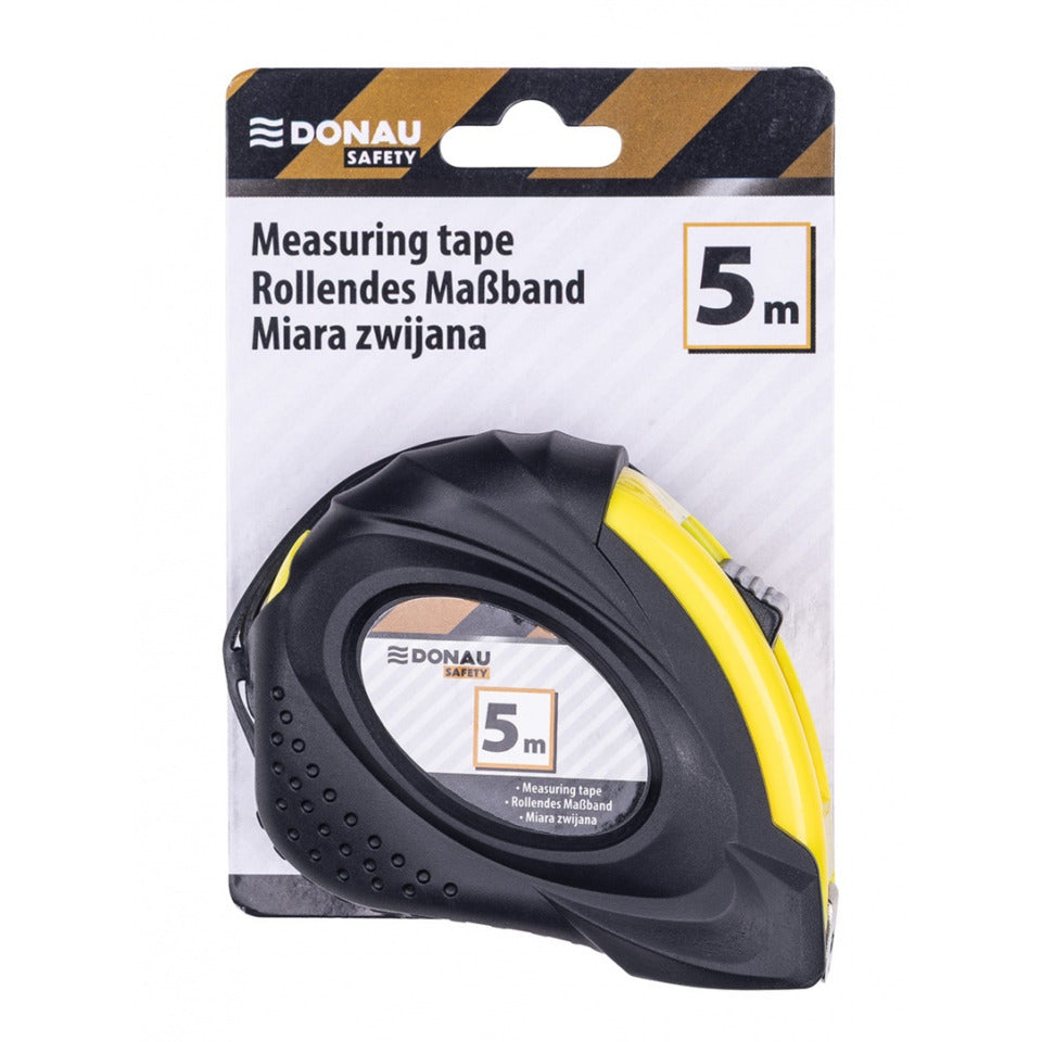 Rollmeter Metallband, 5 m, schwarz/gelb DONAU 18215351-99 DONAU 18215351-99 Safety