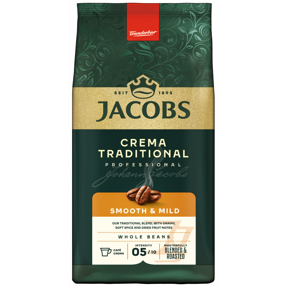 Kaffee Crema Traditional ganze Bohne, 1000 g JACOBS 4024340 JACOBS 4024340 ganze Bohne