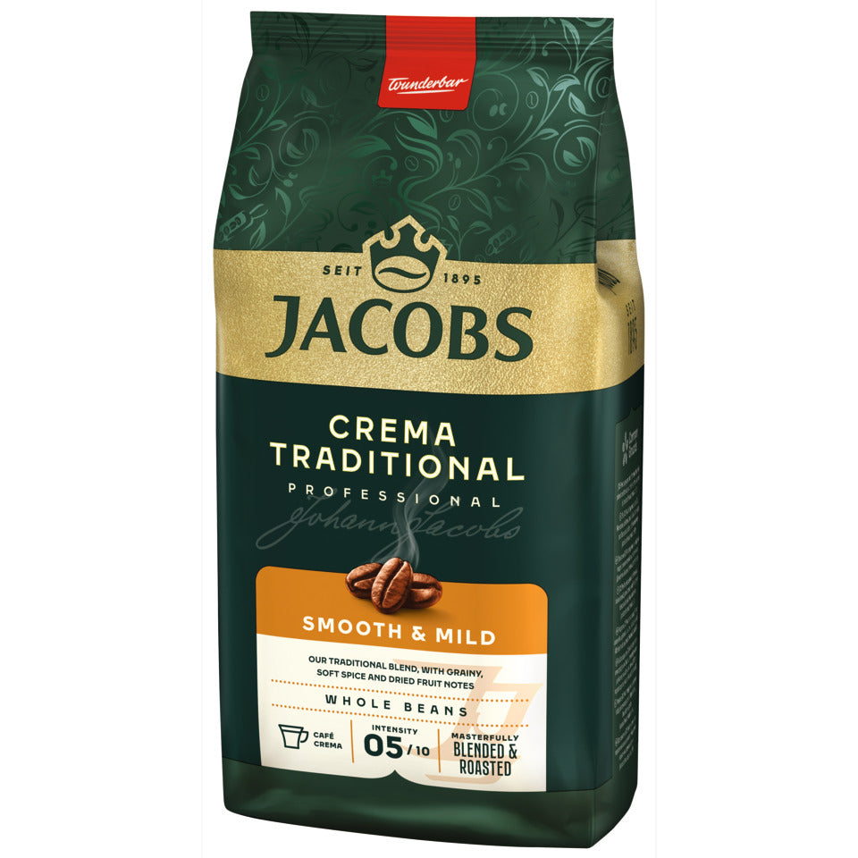 Kaffee Crema Traditional ganze Bohne, 1000 g JACOBS 4024340 JACOBS 4024340 ganze Bohne