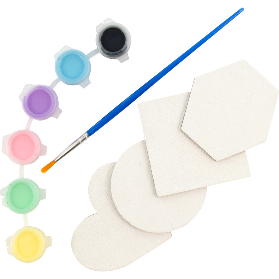 Malset Magnet-Leinwand, 6 x 7,5 cm, 4 Stück STYLEX 46355 STYLEX 46355 6x7.5cm