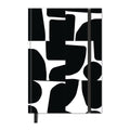 Notizbuch Recycling Black White, B5, 90 g/m², 80 Blatt, Hardcover, blanko URSUS Style RECYCLING 044053000 URSUS Style RECY 044053000 Hardcover