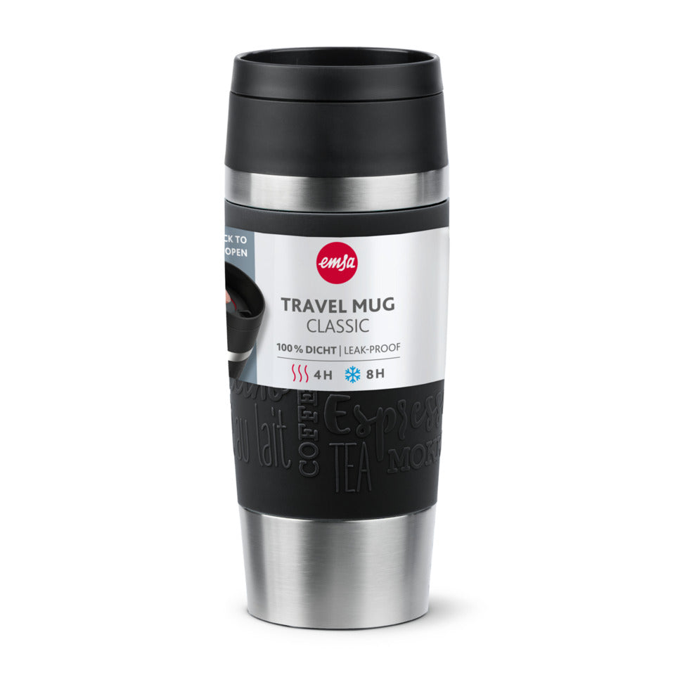 Isolierbecher Travel Mug, 0,36L, schwarz EMSA N2020200 EMSA N2020200 Classic 0,36L