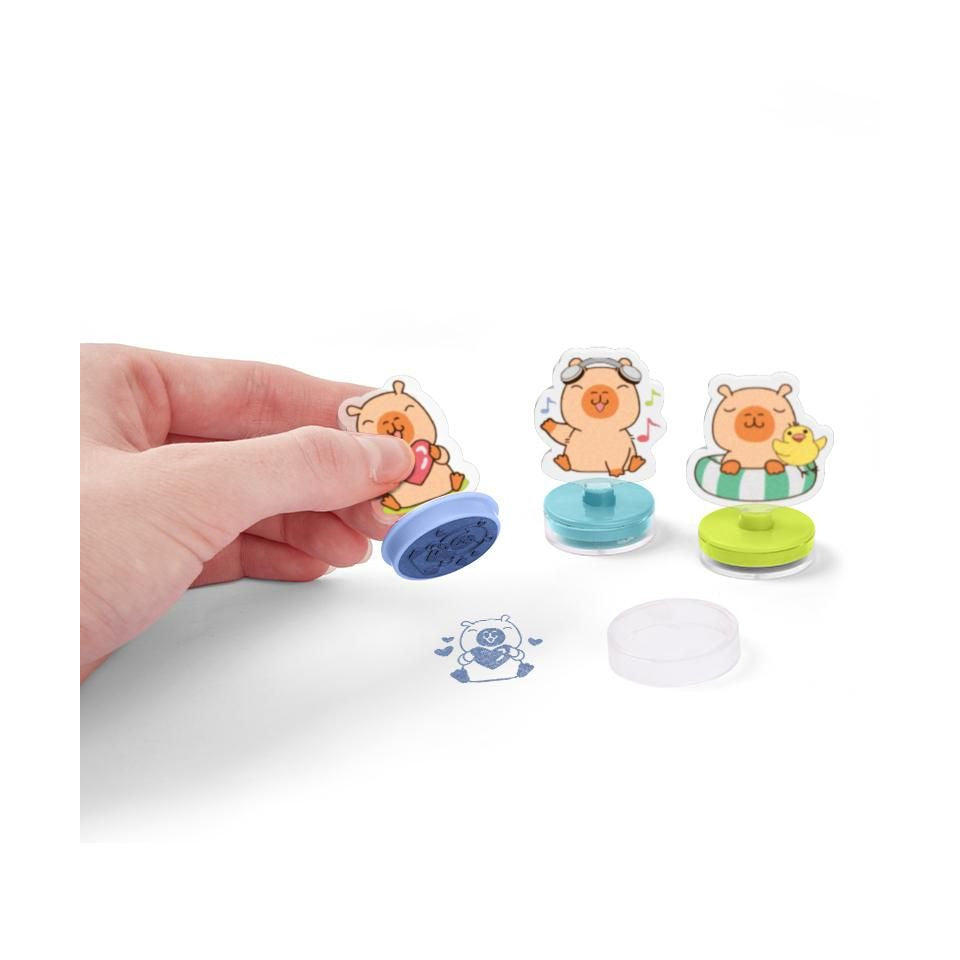 Kinderstempel Capybara selbstfärbend, sortiert TRENDHAUS 968586 TRENDHAUS 968586 selbstfäbend