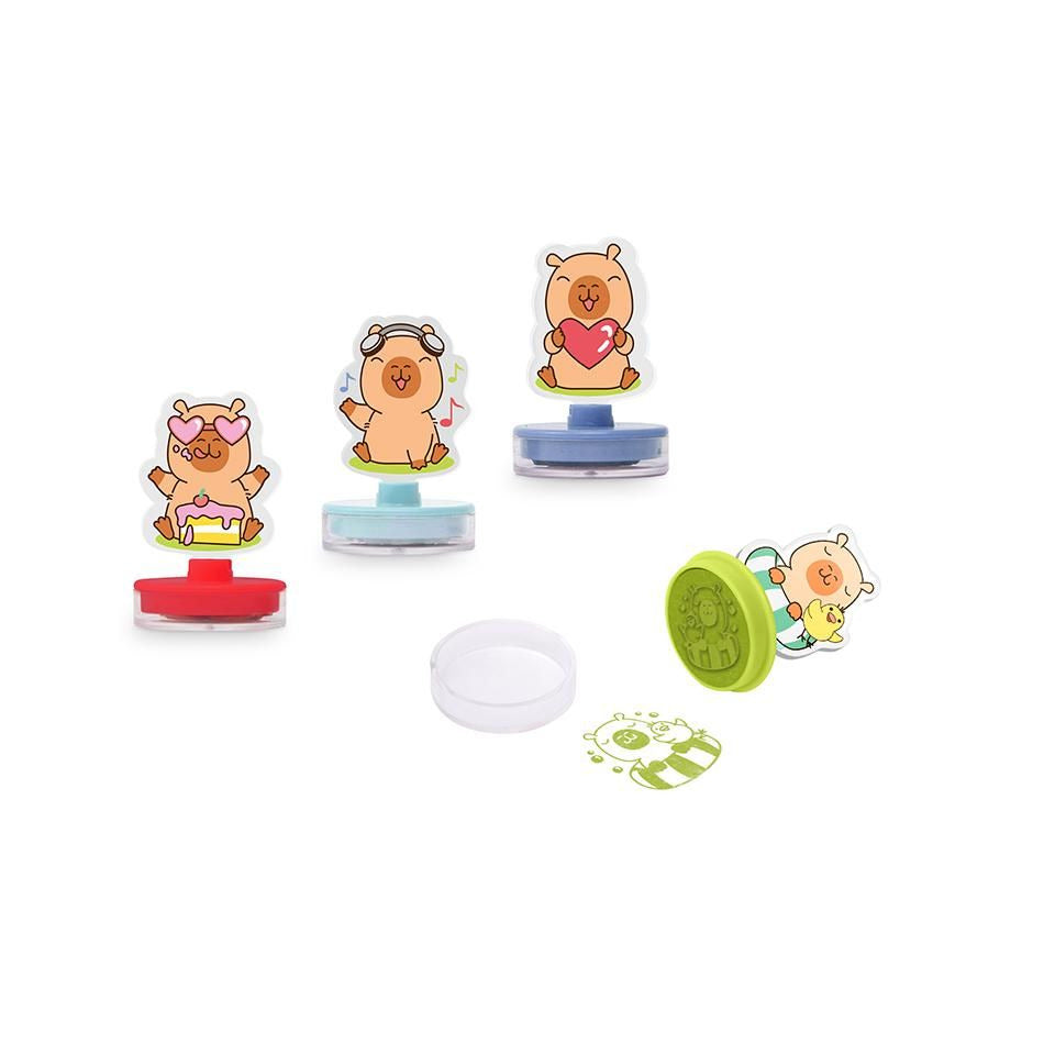 Kinderstempel Capybara selbstfärbend, sortiert TRENDHAUS 968586 TRENDHAUS 968586 selbstfäbend