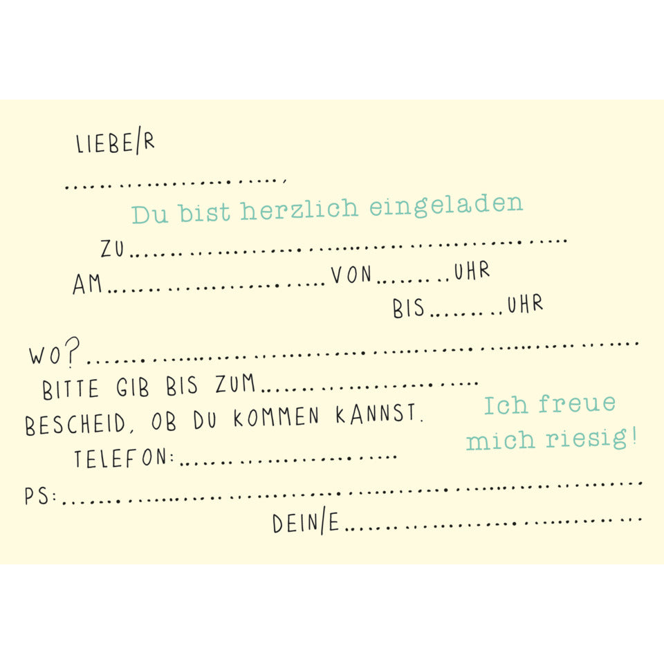 Einladung Kinder Karte, sortiert SKORPION 99-6661