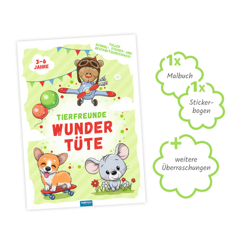 Wundertüte Tierfreunde, 23 x 32 cm TRÖTSCH 81140 TRÖTSCH T81140 23x32cm
