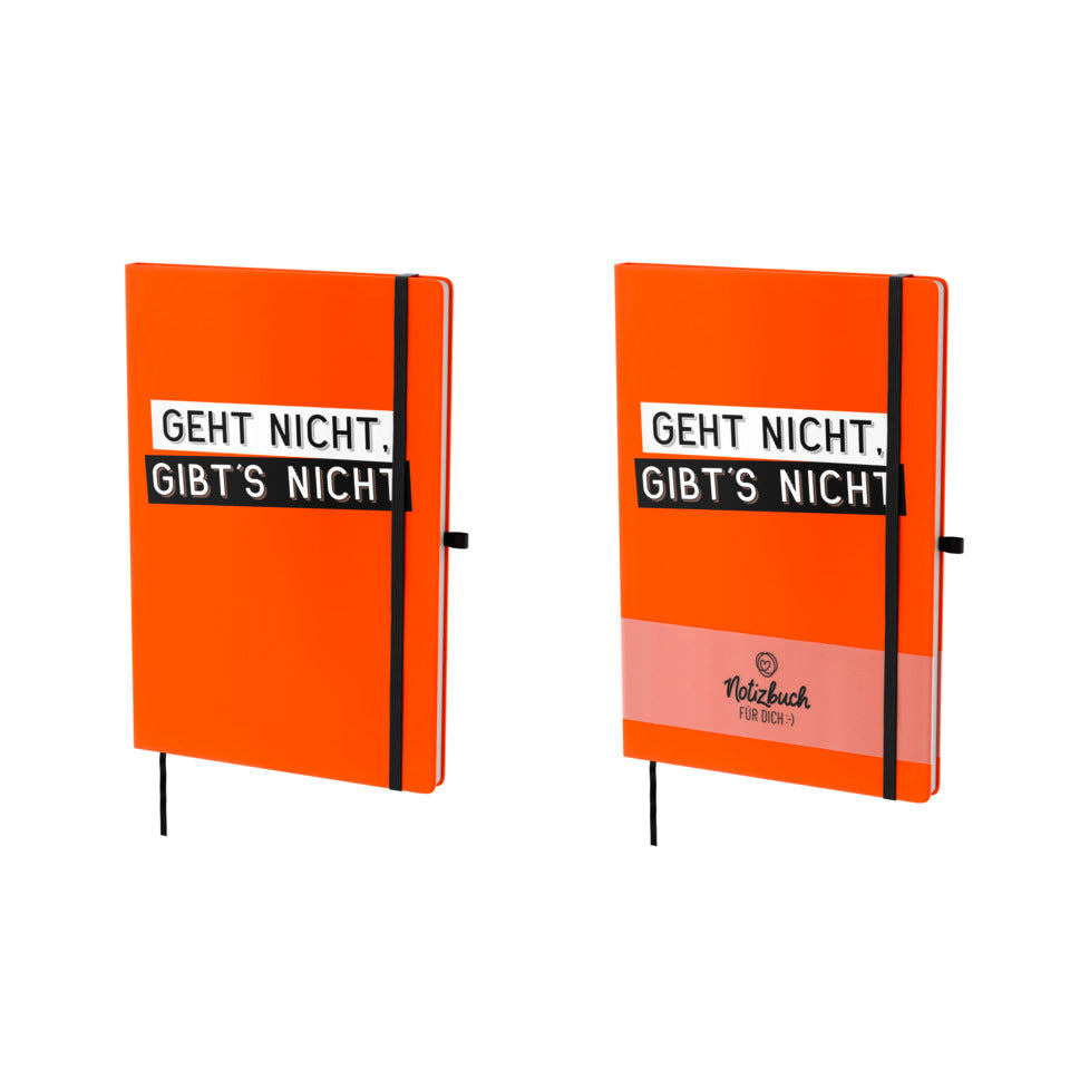 Notizbuch Geht nicht, Gibts nicht, A5, 96 Blatt, liniert FÜR DICH 197301 FÜR DICH 197301 A5 liniert