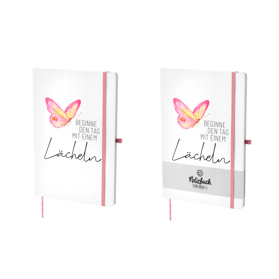 Notizbuch Lovely Greetings - Beginne den Tag, A5, 96 Seiten, liniert FÜR DICH 197664 FÜR DICH 197664 A5 liniert