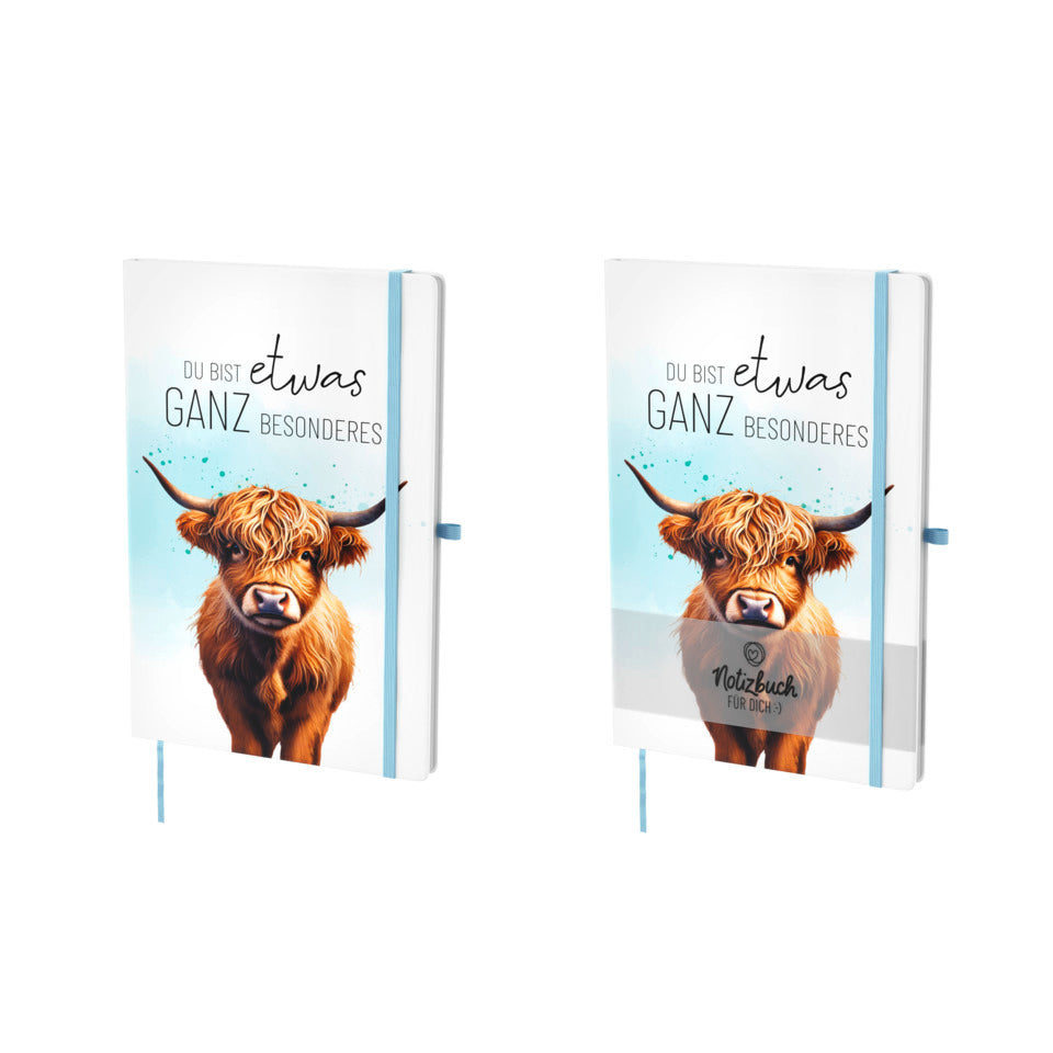 Notizbuch Lucky Friends Rind -  Du bist etwas ganz Besonderes, A5, 96 Seiten, liniert FÜR DICH 197803 FÜR DICH 197803 A5 liniert
