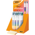 Vierfarbkugelschreiber 4Colours Rainbow Mix, 30 Stück, sortiert BIC 529672 BIC 529672 Rainbow Mix i.Display