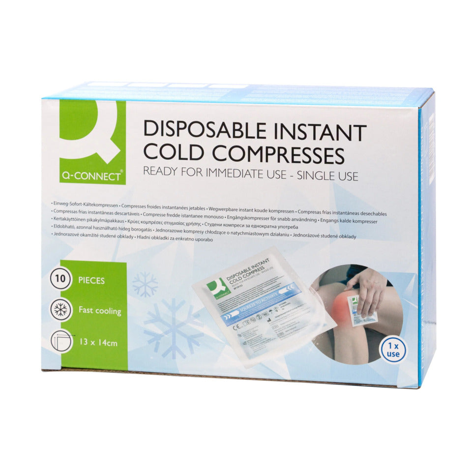 Kälte-Sofort-Kompresse  10 Stück Q-CONNECT KF19152 Q-CONNECT KF19152 P-10104 IA