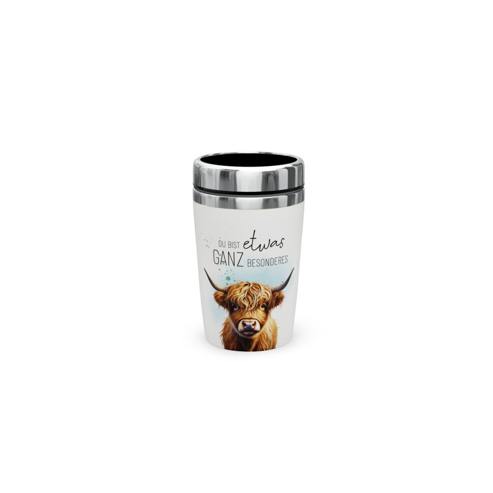 Thermobecher Lucky Friends Hochlandrind - Du bist etwas ganz Besonderes, 240 ml FÜR DICH 388803 FÜR DICH 388803 240ml