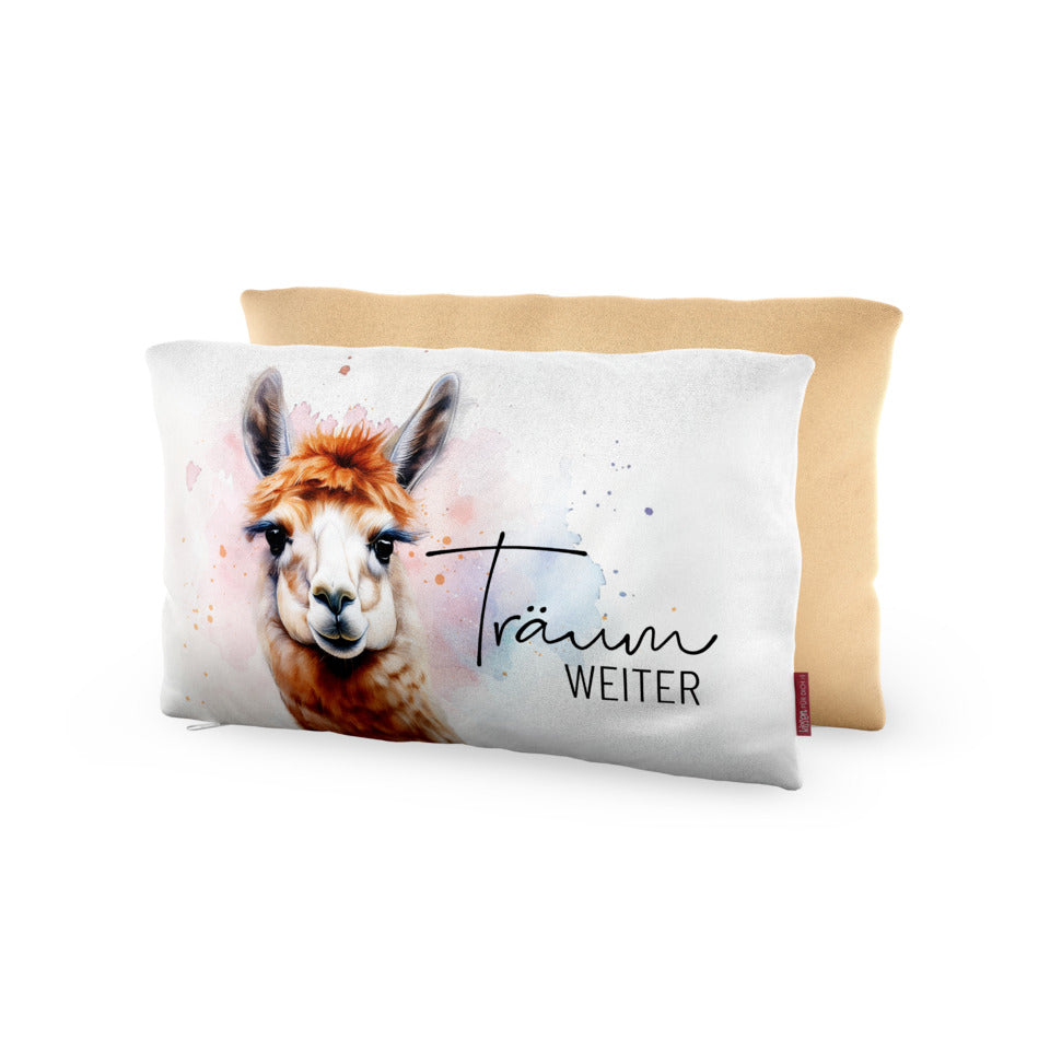 Kissen Lucky Friends Lama - Träum weiter, 23 x 40 cm FÜR DICH 396806 FÜR DICH 396806 23x40cm