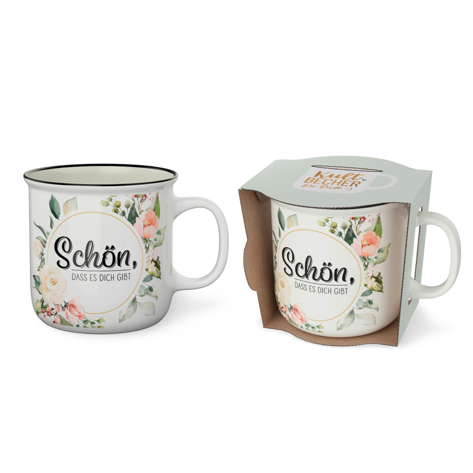 Kultbecher Lovely Greetings - Blume, 250ml FÜR DICH 904661 FÜR DICH 904661 250ml