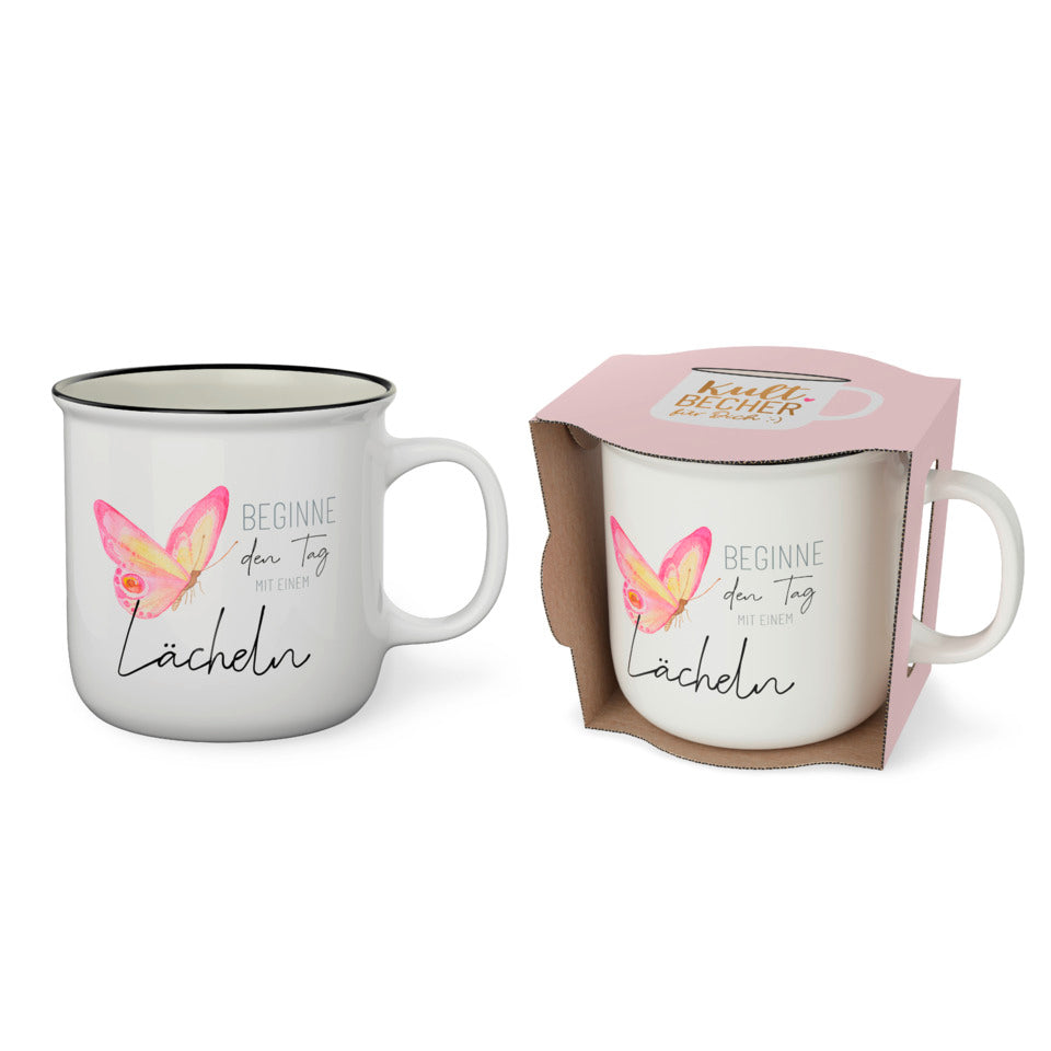 Kultbecher Lovely Greetings - Lächeln, 250ml FÜR DICH 904664 FÜR DICH 904664 250ml
