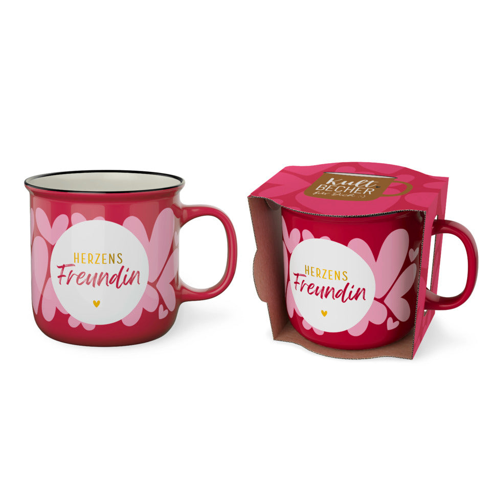 Kultbecher Auf uns Mädels - Herzensfreundin, 250ml FÜR DICH 904714 FÜR DICH 904714 250ml