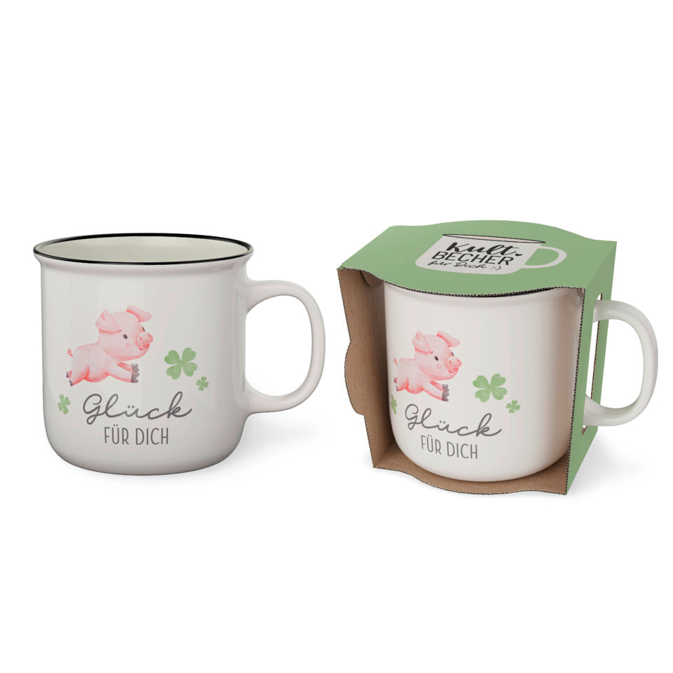 Kultbecher Liebe Wünsche - Glück, 250ml FÜR DICH 904781 FÜR DICH 904781 250ml