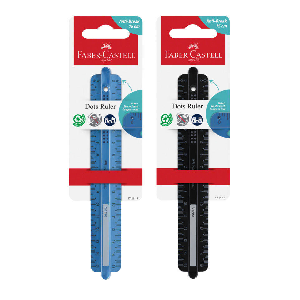 Lineal Dots, 15cm, sortiert FABER CASTELL 172115 FABER-CASTELL 172115