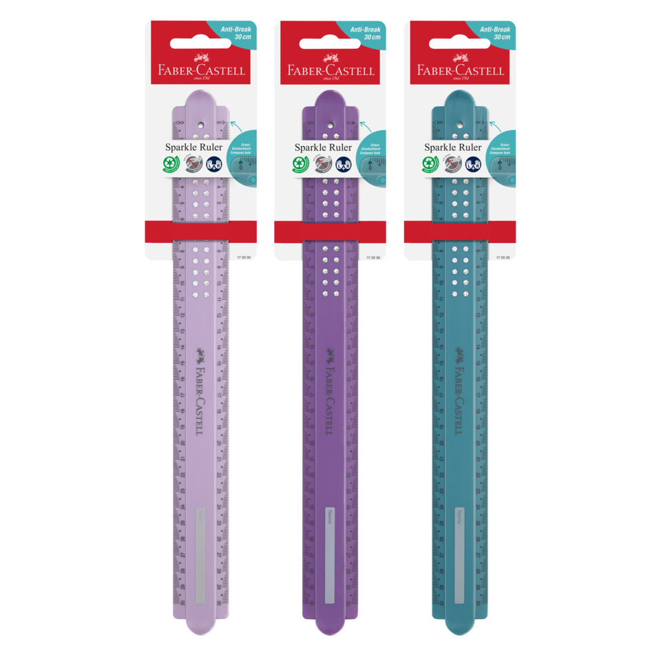 Lineal Sparkle, 30cm, sortiert FABER CASTELL 172030 FABER-CASTELL 172030