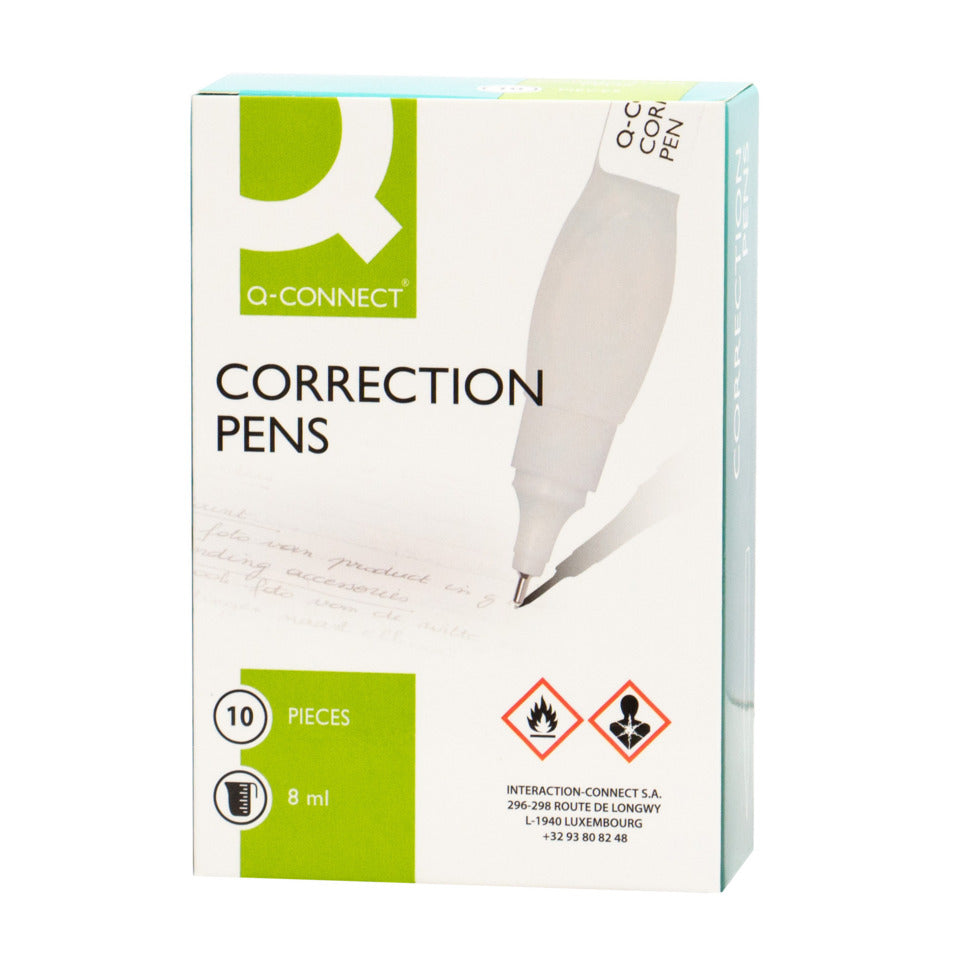 Korrekturstift, 8ml, weiß Q-CONNECT KF00271 Q-CONNECT KF00271 8ml