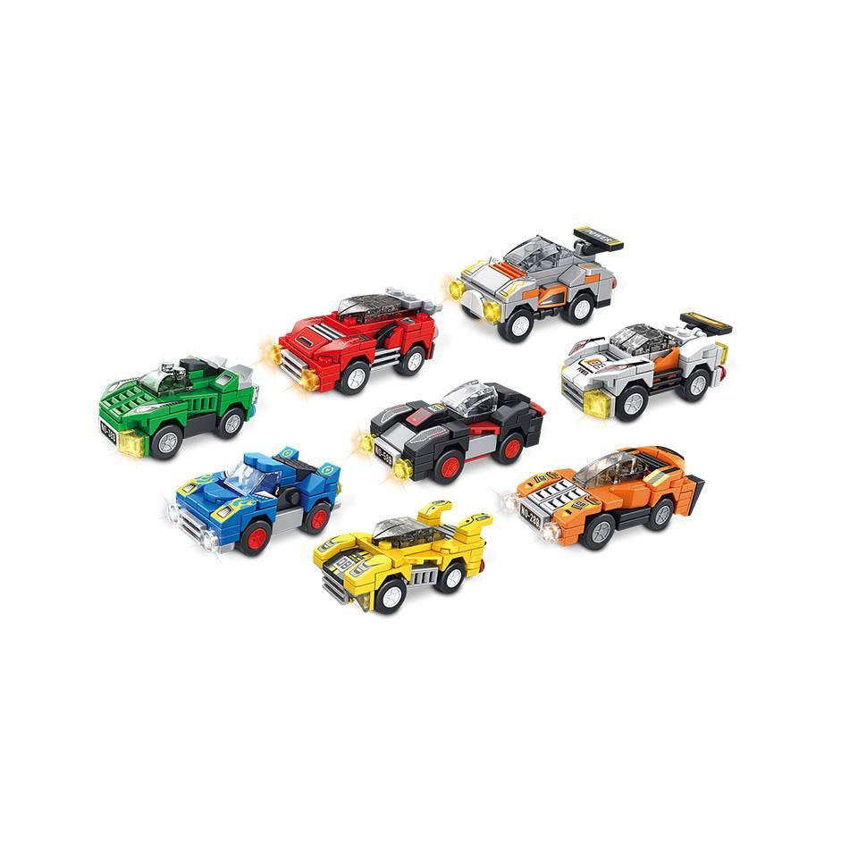 Fahrzeug Bausatz Speed Action, 8-teilig, sortiert TRENDHAUS 967367 TRENDHAUS 967367 Speed Action