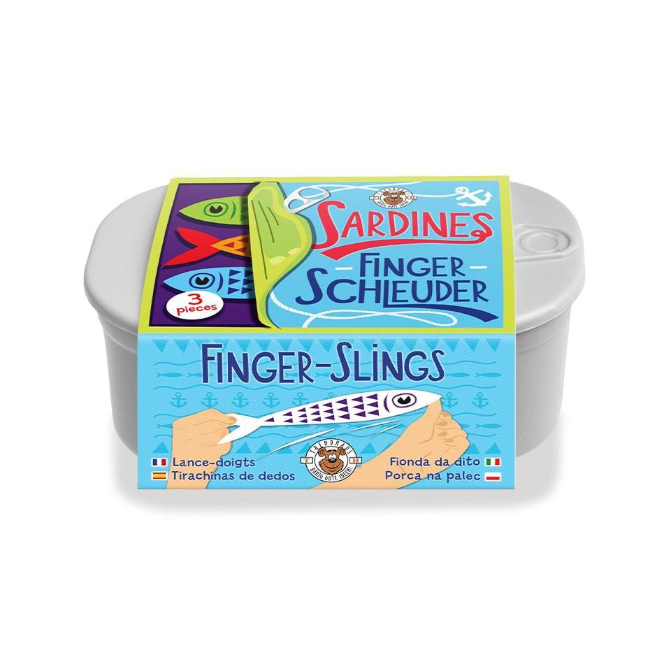 Fingerschleuder Sardinen, 3 Stück TRENDHAUS 967251