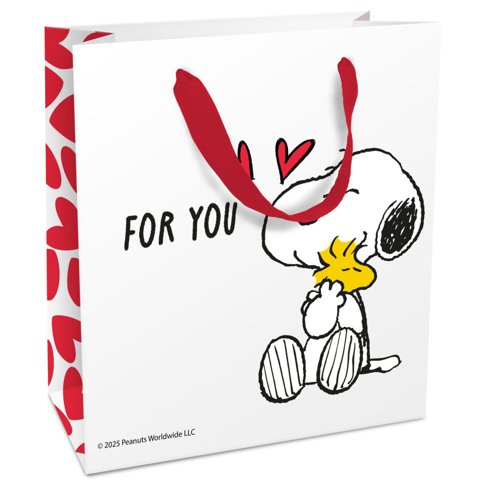 Geschenktragetasche Snoopy, 21 x 18 x 8 cm, weiß/rot BRAUN + COMPANY 1568-26111 BRAUN + COMPANY 1568-26111 21x18x8cm