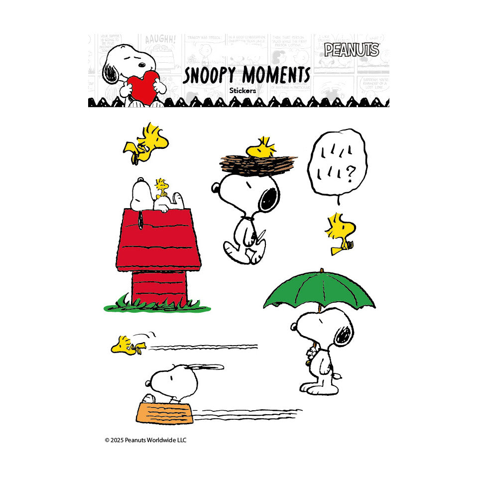 Sticker Snoopy Happy Day, 21 x 29,7 cm, weiß/bunt BRAUN + COMPANY 2609-26418 BRAUN + COMPANY 2609-26418 Jumbo
