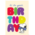 Geburtstagskarte Snoopy englisch, 11,5 x 17 cm BRAUN + COMPANY 5000-26002