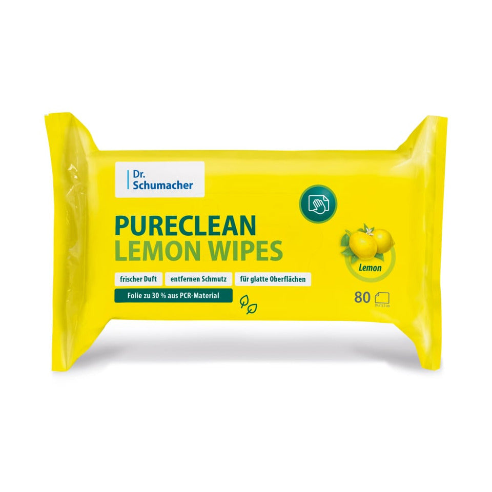 Reinigungstuch Allzweck Citrus, 80 Stück DR.SCHUMACHER 00-050Z-T080 PURECLEAN LEMON WIPES 00-050Z-T080