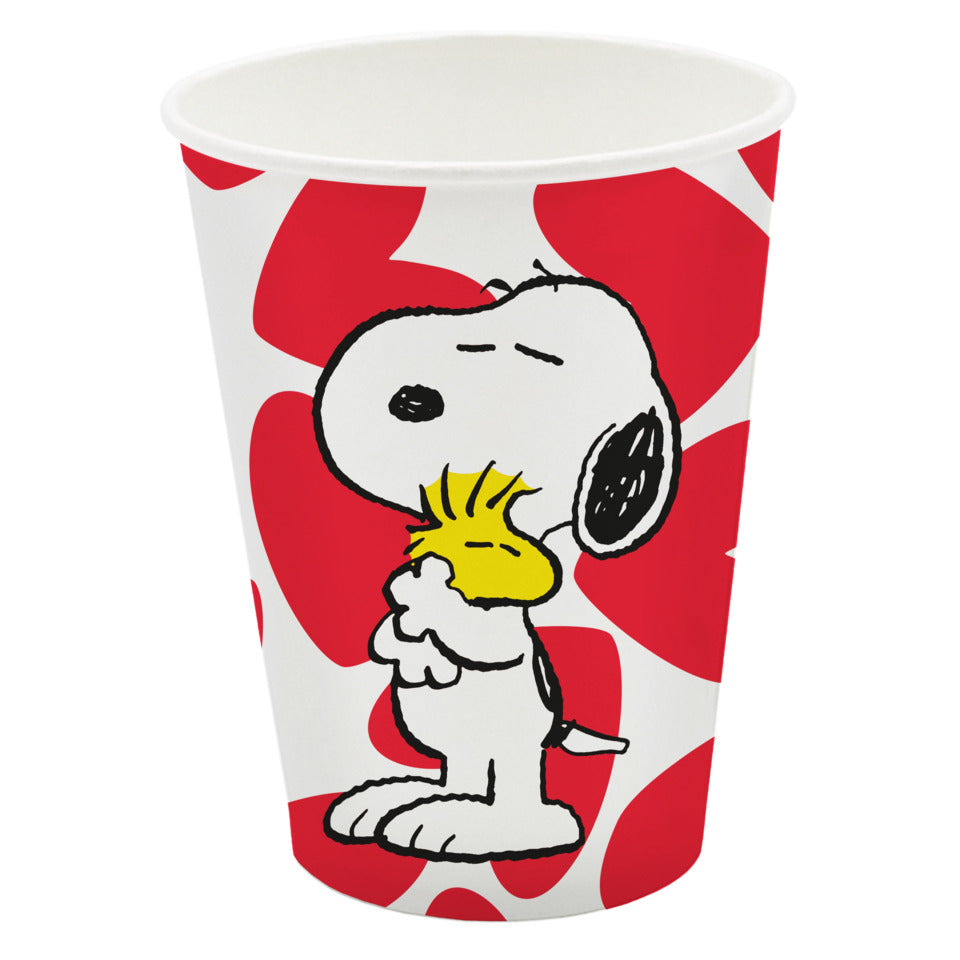 Motivbecher Snoopy Love, 0,2L, 10 Stück, rosa/weiß BRAUN + COMPANY 3800-26113 BRAUN + COMPANY 3800-26113 0,2L