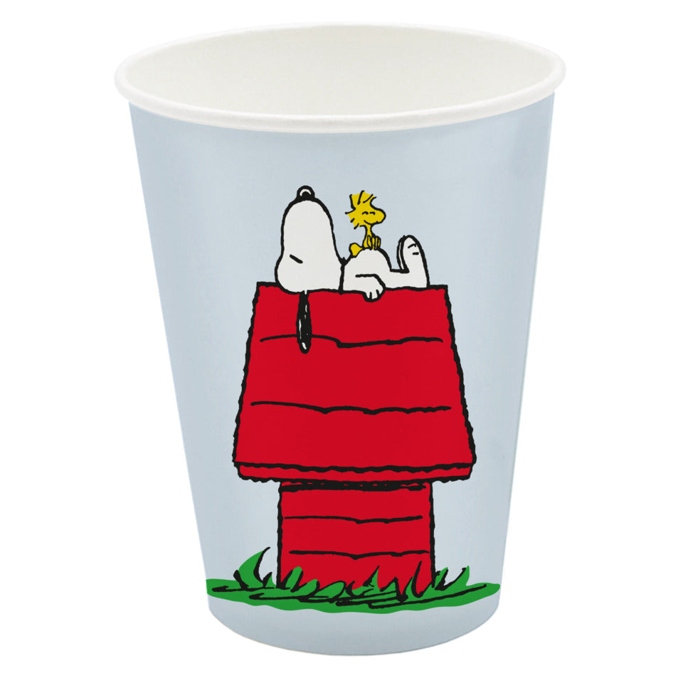 Motivbecher Snoopy Happy Day, 0,2L, 10 Stück, blau BRAUN + COMPANY 3800-26119 BRAUN + COMPANY 3800-26119 0,2L