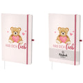 Notizbuch Liebe Wünsche Teddy - Hab dich lieb, A5, 96 Seiten, liniert FÜR DICH 197389 FÜR DICH 197389 A5 liniert
