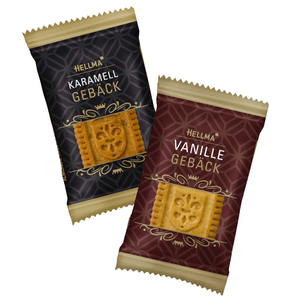 Konferenzgebäck Mix Karamell/Vanille 125 x 3,5 g HELLMA 70104971 HELLMA 70104971 125x3,5g