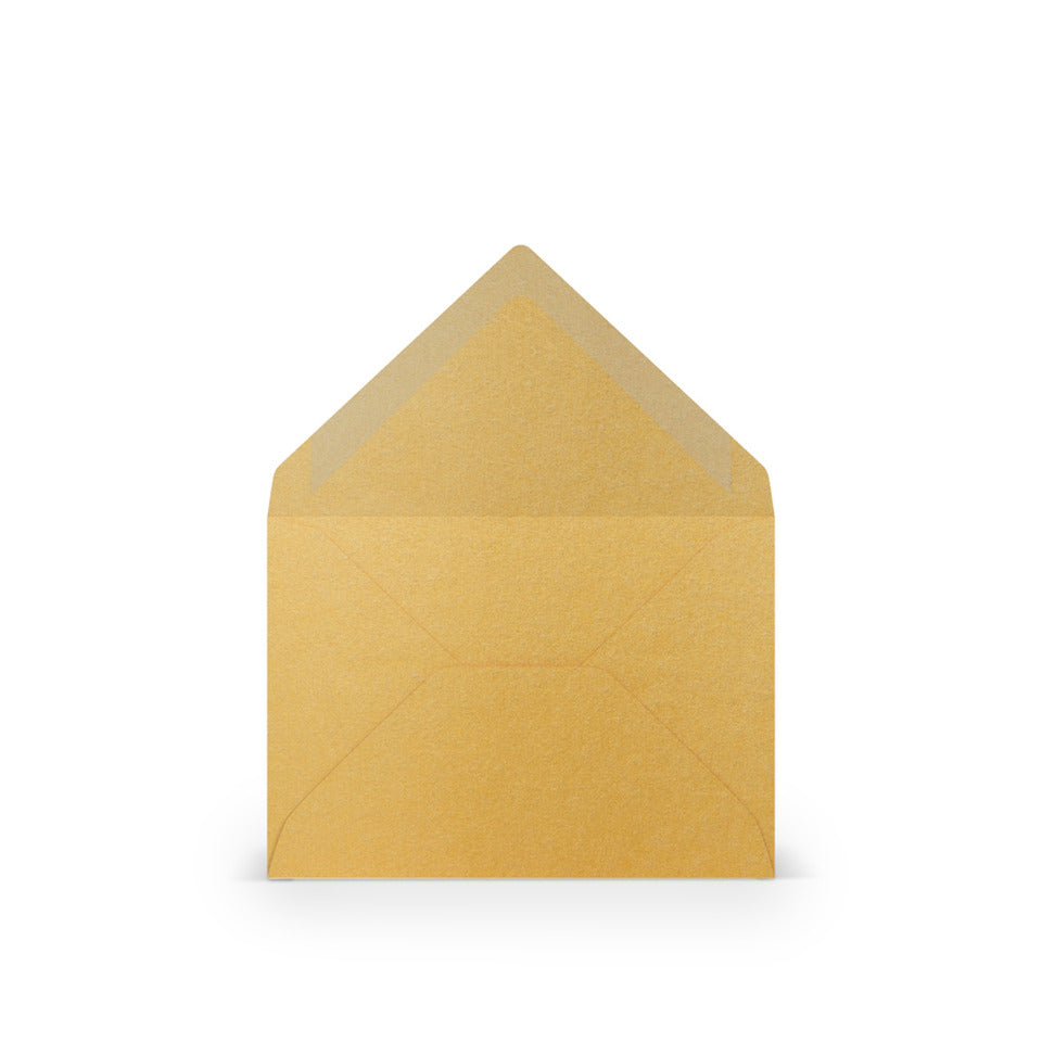 Briefumschlag Paperado, C7, 100g/m², nassklebend, gold RÖSSLER 16400775 RÖSSLER 16400775    81x114mm