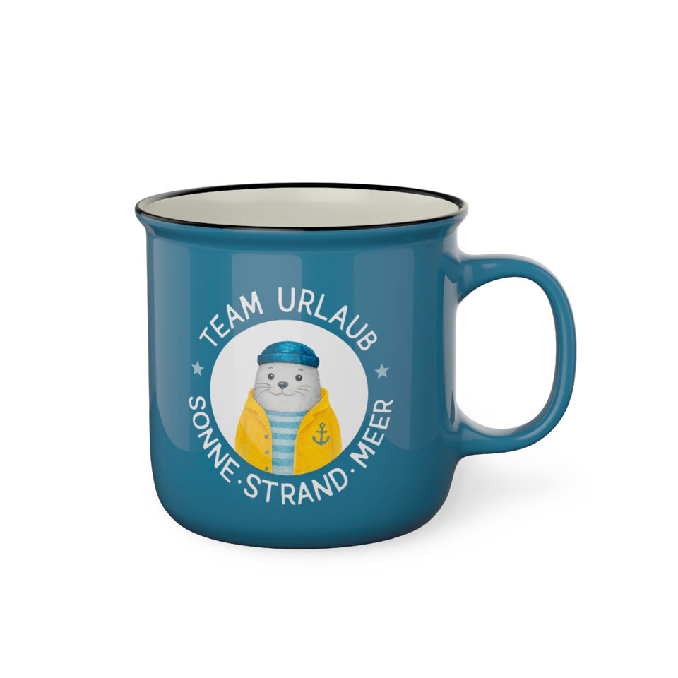 Kaffeebecher Grüße vom Meer - Seehund, 250 ml FÜR DICH 904862 FÜR DICH 904862 250ml