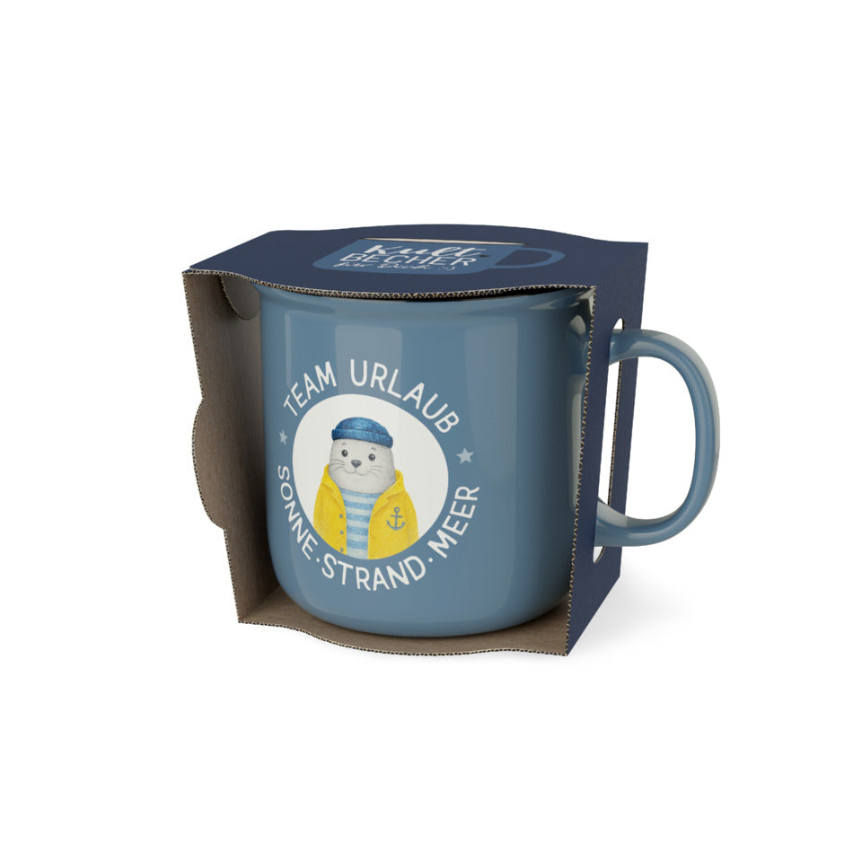 Kaffeebecher Grüße vom Meer - Seehund, 250 ml FÜR DICH 904862 FÜR DICH 904862 250ml