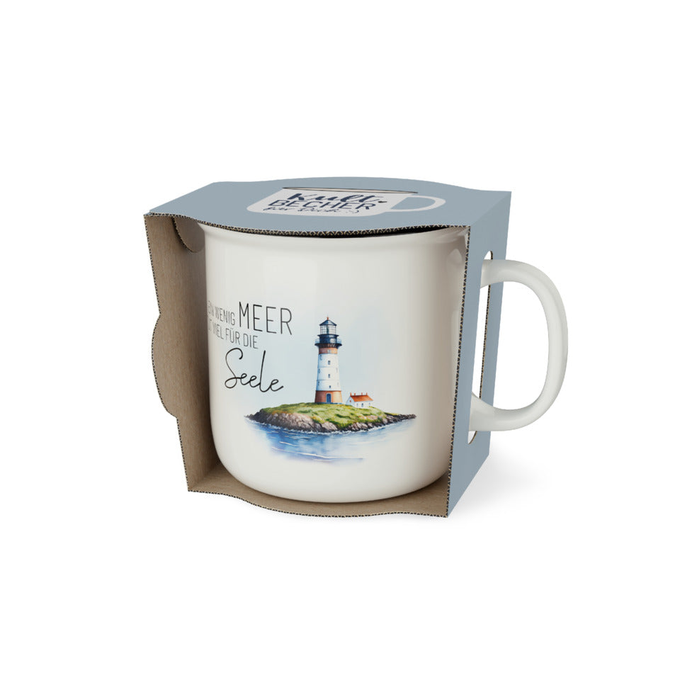 Kaffeebecher Grüße vom Meer - Leuchtturm, 250 ml FÜR DICH 904863 FÜR DICH 904863 250ml
